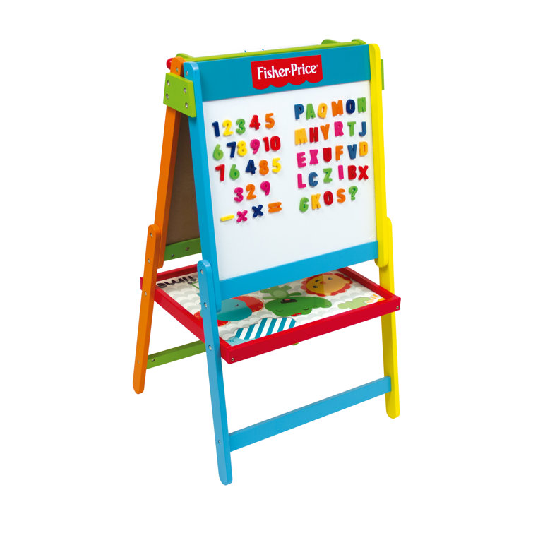 Zoomie Kids Kohr Fisher Price Wooden Double Sided Marker Tray Board